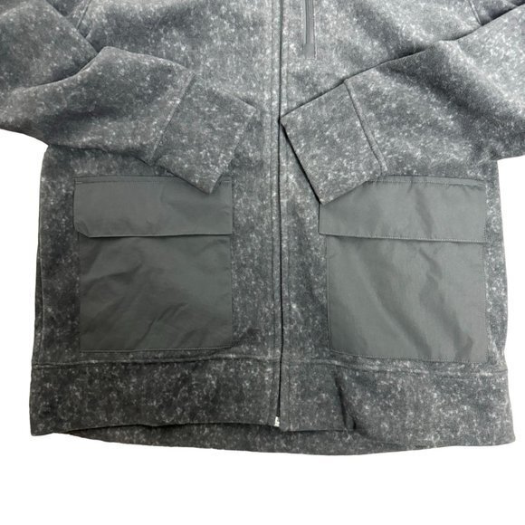 Old Navy Mens‎ Size M Gray Microfleece Mock Neck Zip Shacket NWT - Picture 3 of 7